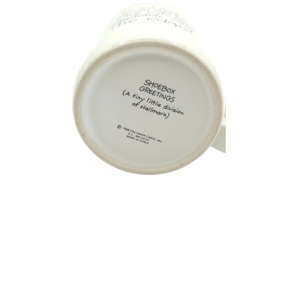 1988 Hallmark Shoebox Mug: "The Next Thing You Say May Put Me Over The Edge" - Picture 5 of 5
